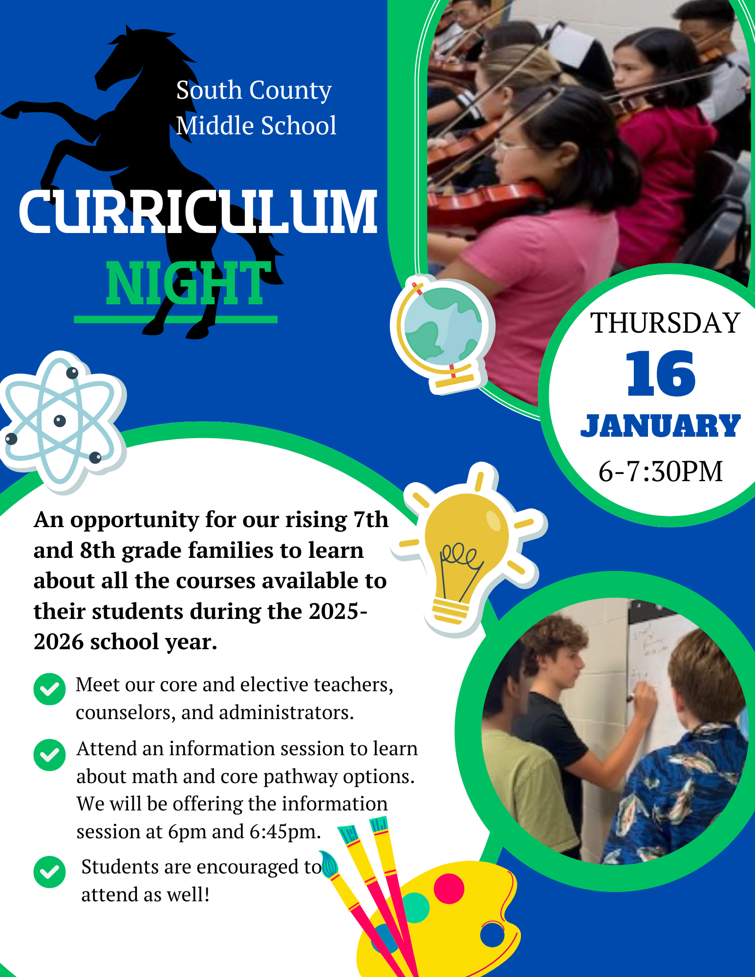 SCMS curriculum Night Flyer - ocr text above